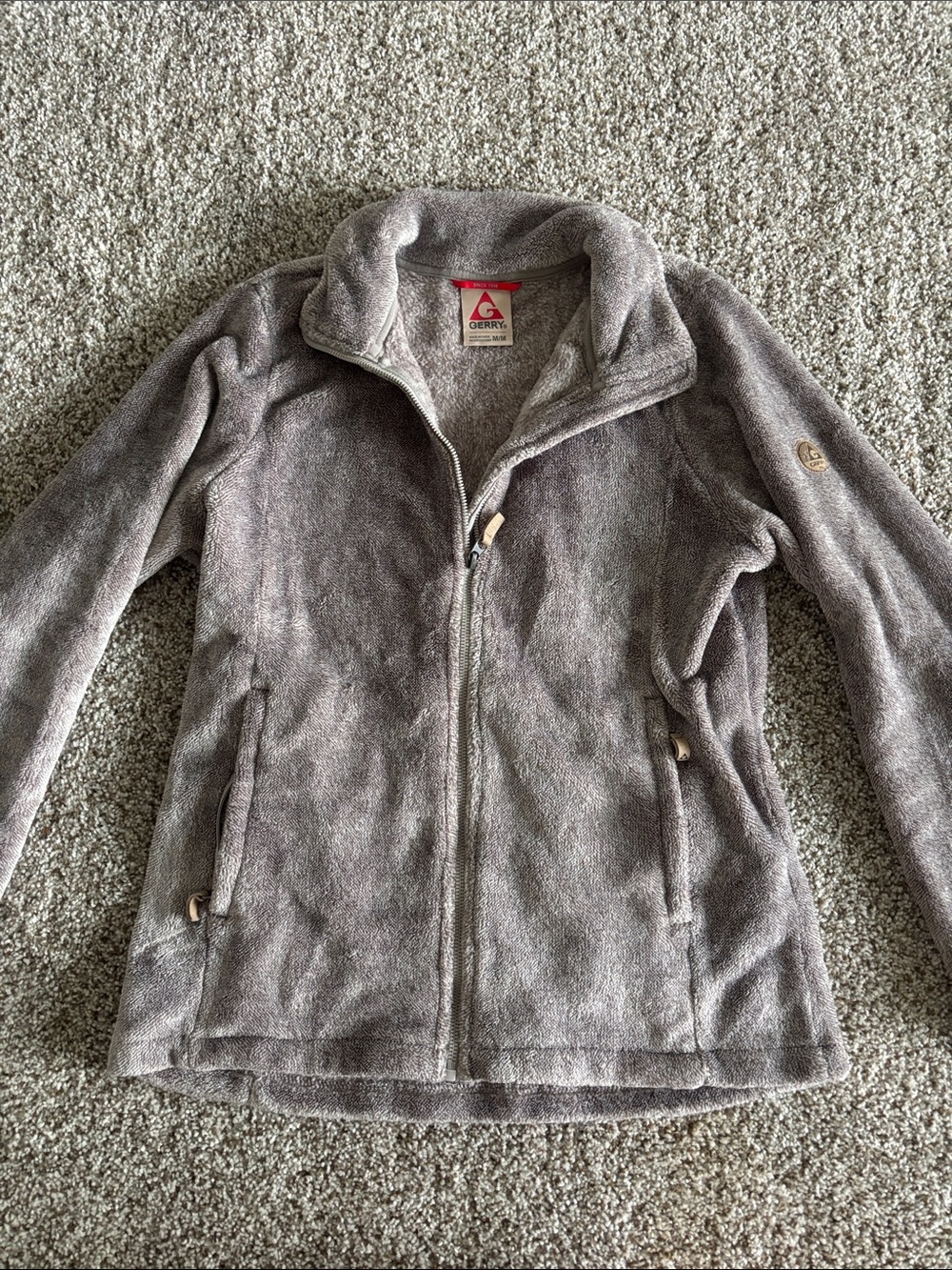Gerry Soft Fleece Zip-Up Jacket in Light purple
